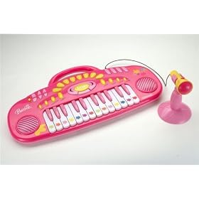 Bontempi Barbie Electronic Table Top Keyboard with Microphone
