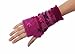 Hand Knitted Wool Wrist Warmers with Fleece Lining