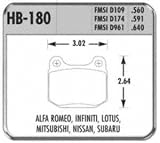 Hawk Performance HB180F.640 Performance Ceramic Brake Pad