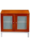 Amanda Two-door Lowboy With Frosted Glass Doors