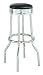 Kitchen & Housewares : Set of 2 50's Retro Nostalgic Style Black Bar Stools - 29