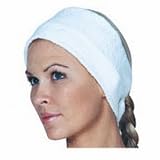 Scalpmaster Velcro Spa Headband, White (3058)