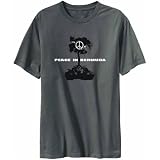 T-Shirt Mens Dark Silver  Peace in Bermuda - Tank  Countries