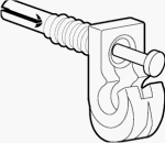 Closetmaid #6601 100PK Wall Clip