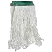 Rubbermaid FGD45206 Super Stitch Rayon Mop, Medium, 5" Green Headband, White