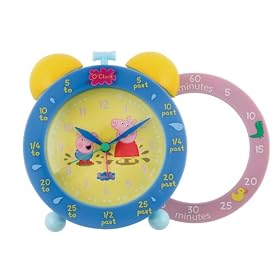 Wesco Peppa Pig Time Teaching Twinbell Alarm