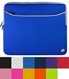 Assorted Colors - Extra Pocket Neorpene Laptop Sleeve Case with Compatible with Toshiba Satellite 17-inch Laptop (Toshiba 17 Laptop NOT included)