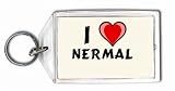 I Love nermal Keychain