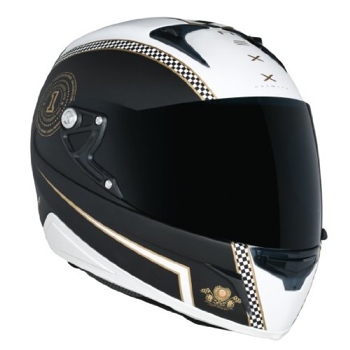 Nexx XR1R Café Racer Full Face Helmet (White Black, Small)