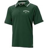 Nike Michigan State Spartans Green Classic Dri Fit Short Sleeve Polo