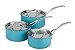 Tefal Jamie Oliver 3 pc Enamel blue saucepan set