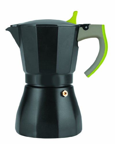 Ibili 621112 Cafetière Expresso 12 Tasses Aluminium Vert