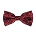 EBD1B04-06 Multicolored Microfiber Patterned Mens Pre-tied Bowtie Set By Epoint