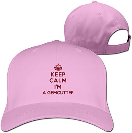 RTYUUIO Unisex ShirtScope Keep Calm I'm A Gemcutter Adjustable Cap Pink One Size