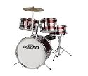 XDrum Junior Kinderschlagzeug (Schlagzeug, Zubehör und Schlagzeugschule inkl. DVD) 2-5 Jahre