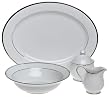 Nikko Ceramics Band of Platinum 5-Piece Dinnerware Completer Set
