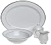 Nikko Ceramics Band of Platinum 5-Piece Dinnerware Completer Set