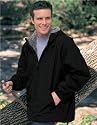 Premium Quality Men's Tall Sizes Heavyweight Toughlan Conqueror Hooded Jacket - Black/Gray