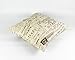 Lavievert Decorative Ramie Cotton Square Throw Pillow Cover Cushion Case Khaki Background Words Pattern Toss Pillowcase with Hidden Zipper Closure 20 X 20 Inches (for Living Room, Sofa, Etc)