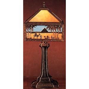 13 Inch Diag. Sailboat Mission-11 Inch Gothic Base Table Lamps
