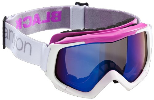 Black Canyon Damen Skibrille mit Doppelscheibe, wei&szlig;/pink, BC3488