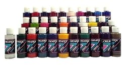 TRANSPARENT 33 CREATEX AIRBRUSH PAINT COLORS SET