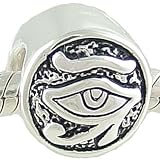 Petite Egyptian Eye of Horus 925 Sterling Silver Bead fits European Charm Bracelet