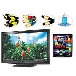 Panasonic TC P50C1 HDTV + High performance HDTV Hook up & Maintenance Kit Panasonic TC-P50C1 HDTV + High-performance HDTV Hook-up & Maintenance Kit