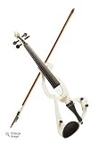 VIOLINSMART Full Size 4/4 White Electric Violin - Complete Set