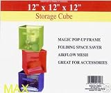 MESH POP-UP STORAGE CUBE ORGANIZER - LIGHT BLUE