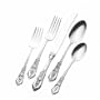 Wallace Rose Point 5-Piece Flatware Place Setting, Place Size