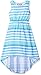 Dream Star Girls' Sleeveless Multi Stripe Maxi with Hi/Low Hem Dress
