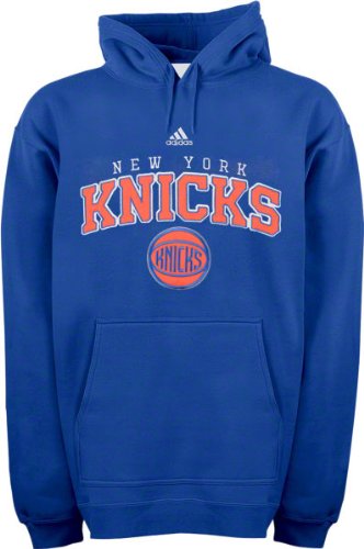 New York Knicks Blue Arch Logo Fleece Hooded Sweatshirt