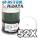 Electronics : Ritek Ridata Pro Series White Inkjet Hub Printable 52X CD-R Media 100 Pack in Cake Box