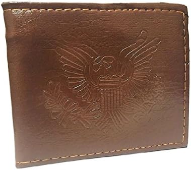 HomeBella ComfyFit Men's Wallets (Bi-fold) (Brown Eagle)