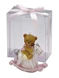 Pink Rocking Horse Candle in Clear Box