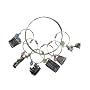 Wine Glass Charms set~ Shopping Accessory Themed~ Born to Shop Tote, Cosmetic Bag, Glasses, Credit Card, Stylish Diva, Handbag