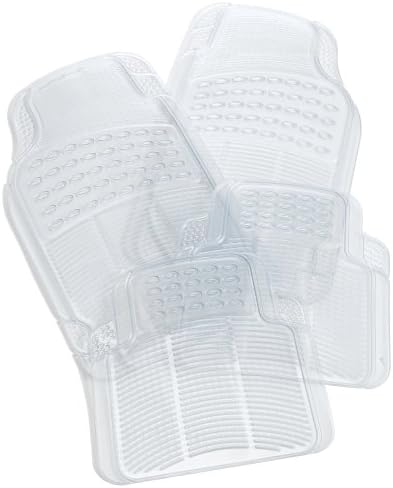 Rubber Queen 70506 4-Piece Vinyl Floor Mats (Clear)