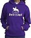 Dressage Letter Perfect Horse and Rider Purple Hoodie