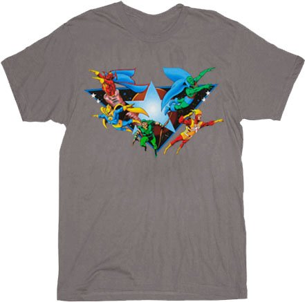  The Justice League II Sheldon Gray Adult T-shirt Tee