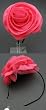 Pinup Lolita Couture Renaissance Hot Pink Large Flower Headband