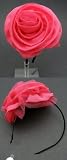 Pinup Lolita Couture Renaissance Hot Pink Large Flower Headband