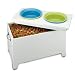 Castlemere 12-Inch High Elevated Pet Feeder with Storage