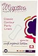 Maxim  Organic Contour, Chlorine Free, Hypoallergenic Pantiliners, Light Days, Unscented, 30 Count Boxes (Pack of 4)