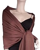 IMAGE OF Pashmina/Silk Shawl Brown