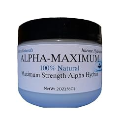Alpha-Maximum, 100% Natural, Maximum Strength Glycolic (10% Glycolic Acid) AHA Moisturizer - 2oz.