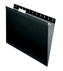 Pendaflex  Hanging Folder, Black, 1/5 Tab, Letter, 25 Box, 4152 1/5 BLA