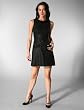 Plenty Frock Laquered Tweed Maria Dress in Black
