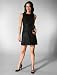Plenty Frock Laquered Tweed Maria Dress in Black