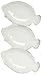 Whtie Fish Ceramic Pottery Flounder Trio Dish Set of Two 10 1/2" x 6" x 3/4"